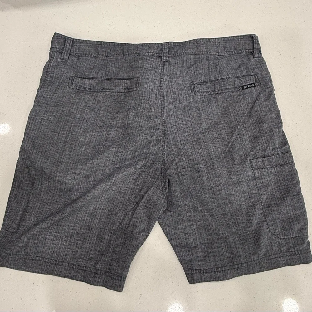 Prana Men's Charcoal Gray Flat Front Shorts - Picture 5 of 5